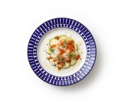 （Scallops and Marinated Vegetables Carpaccio ～Ripe Tomato Dressing～）
オススメ
ガーリックオイルでマリネした野菜とホタテのカルパッチョです。
