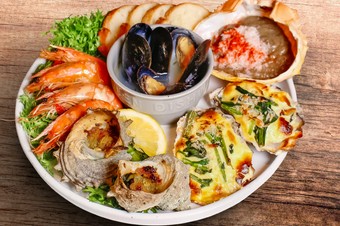 シーフードのグリル盛り合わせ