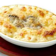 5.牡蠣とチーズのクリームグラタン　パン2個付き