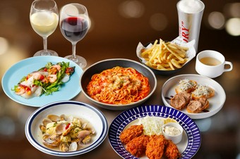 牡蠣やシーフード、様々な食材を洋風テイストで楽しんでいただけるコース。