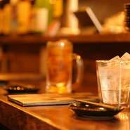 新潟県の名酒『八海山』を筆頭に厳選された日本酒が用意されています。多種多様な牛タンを美味しいお酒で堪能してください。10種類以上ある焼酎もおすすめです。