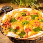 トマトの酸味とバジルの旨味、チーズのコクの三味一体！