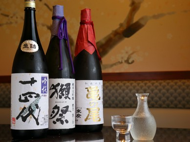 銘酒と謳われる日本酒がずらり