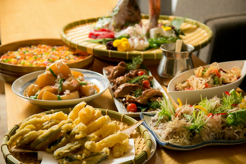 パーティー利用でもご満足頂けるコース料理