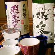 日本酒などドリンクメニューも豊富