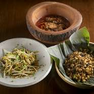 メニューは5900円のおまかせコースのみ。少人数でもたっぷり楽しめますが、人数が増えるごとに品数も増加するのがこちらの特徴。大勢で訪れれば、いっそう多彩な料理を味わえます。