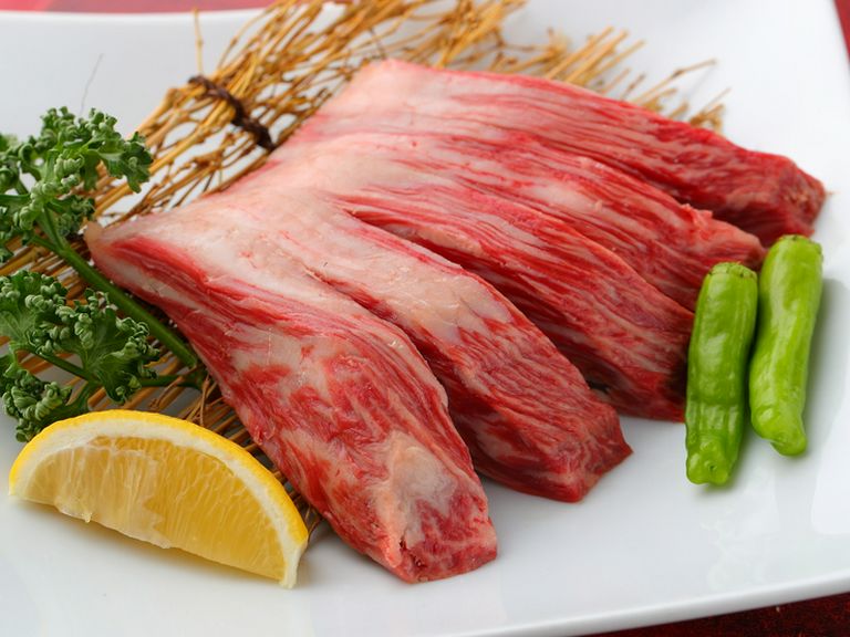 脂身が予想以上にサッパリ『ハラミステーキ』