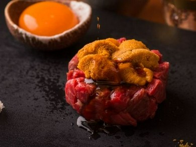 たらば蟹の会席料理　18,000円（税別） 