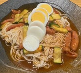 名古屋のあんかけパスタをそーめんでさっぱりあじわえます、