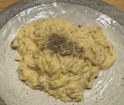 飲んだあとの〆切におすすめ、以外にさっぱり、ワインにもあいます。