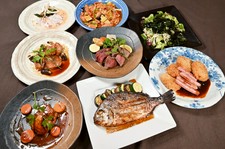 静岡県東部の初夏の食材を使った特別コースです。現金価格７０００円、その他の会計は８０００円です。
