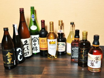 料理だけでなく、お酒も楽しんでいただけます
