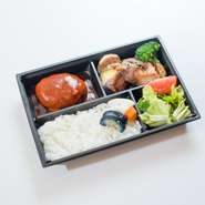 豪華はこ豚ハンバーグ弁当