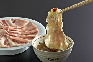 旨みたっぷりのお出汁でいただく瓢斗名物『出汁しゃぶ』