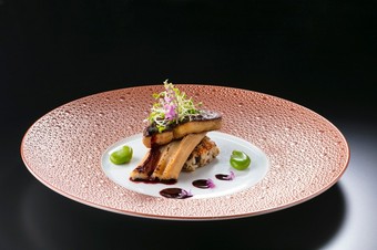 『フォアグラと穴子のミルフィーユ』