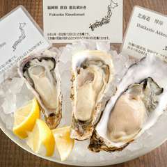 おまかせ生牡蠣の盛り合わせ　1/2doz．6P