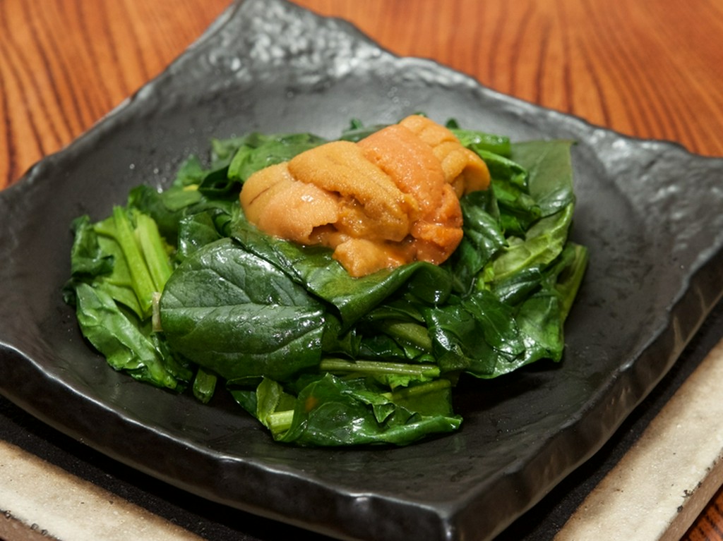 シンプルだからこそ、素材のうまさが生きる逸品『うにホーレン』