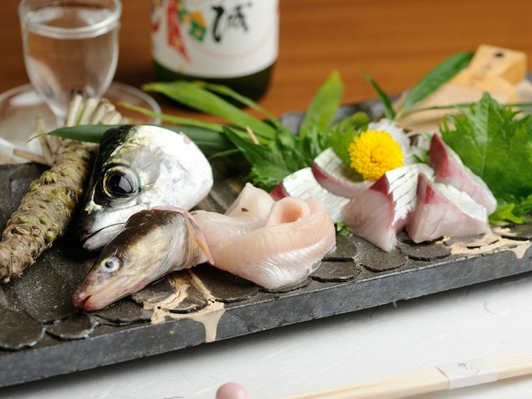坊勢さばと穴子のお刺身