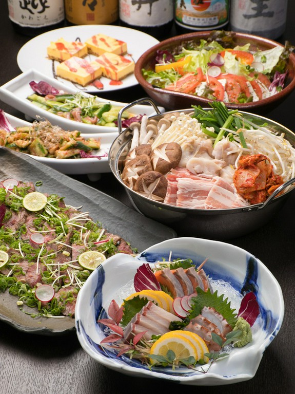 こだわりの地元食材で作る料理