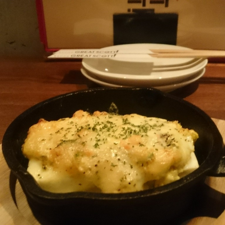 豆腐とたまごサラダのチーズ焼き