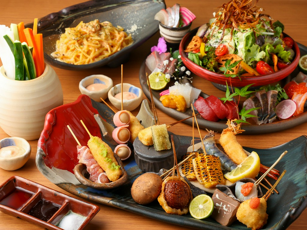 厳選された高品質の食材を極上の串かつに！