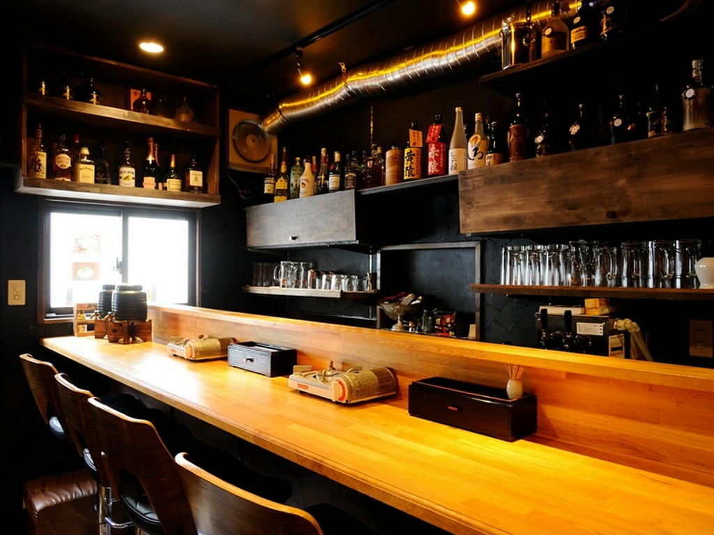 本業を生かしたお店づくり。内装はかなり凝っています