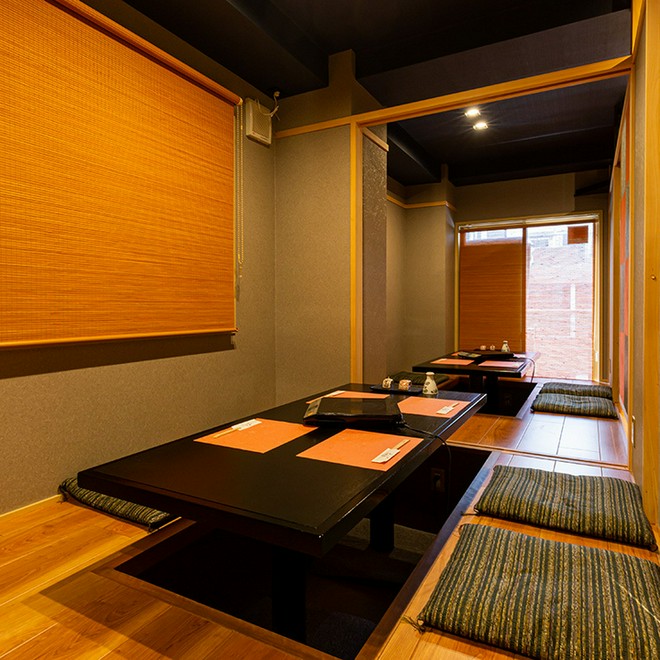 少人数で予約できる個室がある