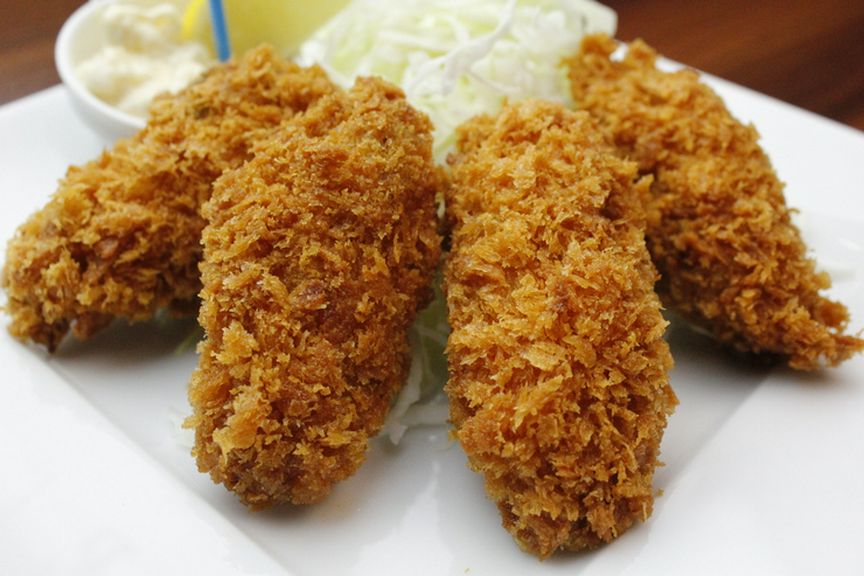 さくさく!ジュワーッとカキフライ