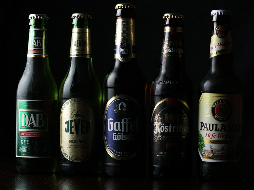 ドイツの様々なタイプのビールが充実のラインナップ