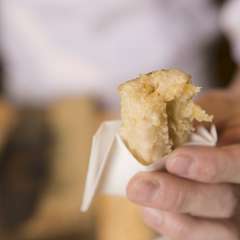美味しい瞬間を逃さず食べられるようにと手渡しされる『れんこん』