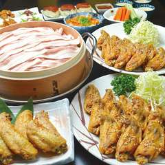 元祖手羽先唐揚げ増量充実コース