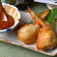 揚げずに仕上げてカロリーオフ！
レモンが爽やかな味噌だれでどうぞ！