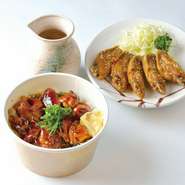 ●鶏ひつまぶし丼と手羽先※手羽先は１人前です