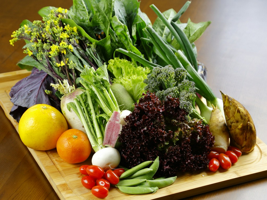 地元天草の旬の新鮮野菜をたっぷりと堪能