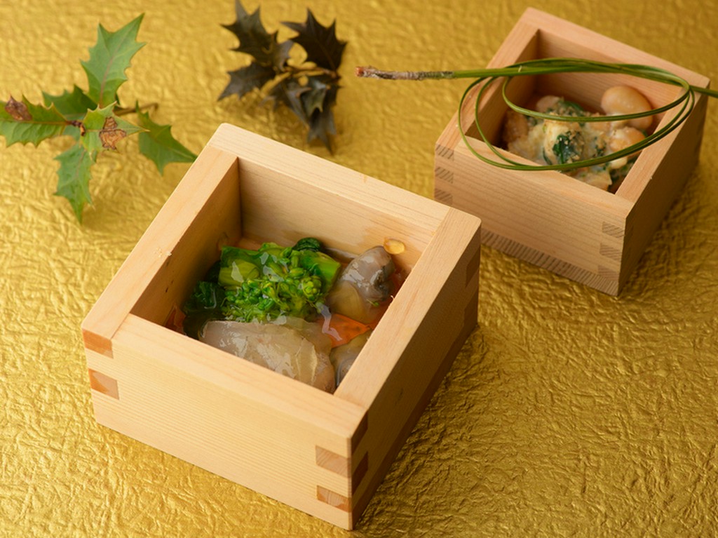 天麩羅のコースに季節感と彩りを添える、見た目も美しい『八寸』