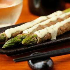 『アスパラ豚巻き』はとても長くて食べ応えあり