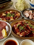 全10品　前日までの要予約で2名様よりご利用頂けます。なんとビール付飲み放題付（120分）