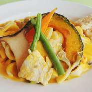 ほうとう麺の味噌クリームほうとうパスタ