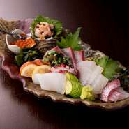 活きの良い魚を堪能『新鮮！　本日のお刺身盛』