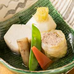 手間暇かけて丁寧に炊いています『季節野菜の多喜合わせ』