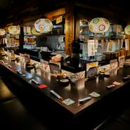 自分のペースでまったりと過ごせるカウンター席