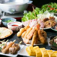 宴を盛り上げる、多彩な料理を味わえるコース料理と飲み放題