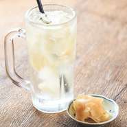 定番！ガリを入れるちょっと風変わりなガリサワーです◎生ビール、赤ワイン、サワー、日本酒など様々なドリンクメニュー揃っております！