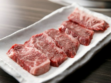 数量限定。口の中で肉の旨みあふれる『上ハラミ』