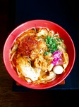 激辛ホルモン炒め760円→onthe麺→『Fireホルめん』1360円　ハバネロ牛ホル炒麺！