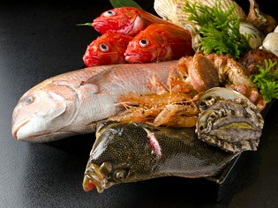 鮮度を意識した、さまざまな「魚介類」が味わえる