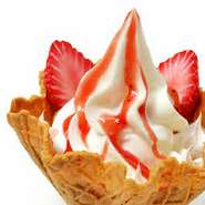 プラス５０円で
山形県蔵王のジャムをかけます‼︎
種類：ストロベリー、ブルーベリー、マンゴ、
　　　キュウイ、チョコレート、キャラメル、抹茶