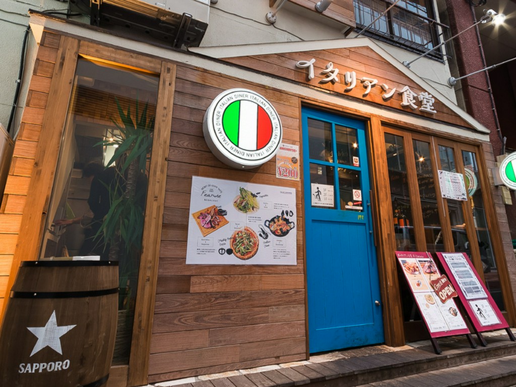 現地イタリアの食堂のように、普段遣いが気軽にできるレストラン