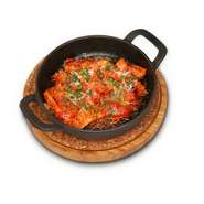 Beef trippa stewed in tomatos
