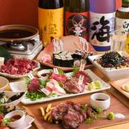 馬肉と言えば『刺身』でいただくのがメジャーな味わい方。その枠にとらわれず、牛や豚同様、馬にもさまざまな調理法があることを教えてくれる専門店です。日々入荷が変りますが、出合える部位も豊富。